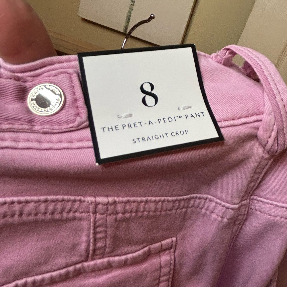 White House Black Market Lilac Cropped Pants - Picture 5 of 6